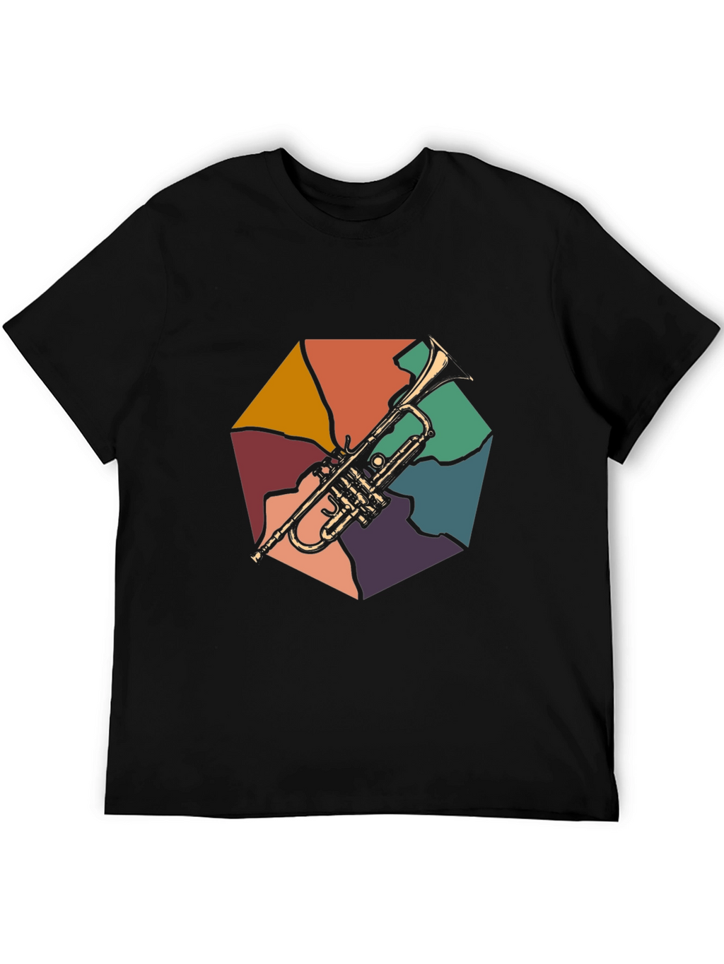 Retro Trumpet Graphic Tee - Musicians Delight