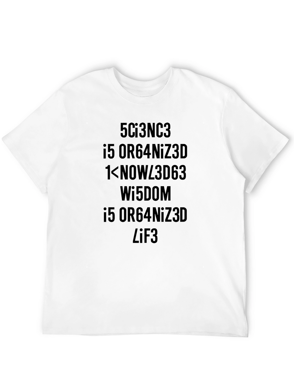 Science Nerdy Geeky T-Shirt Coded Sayings Funny