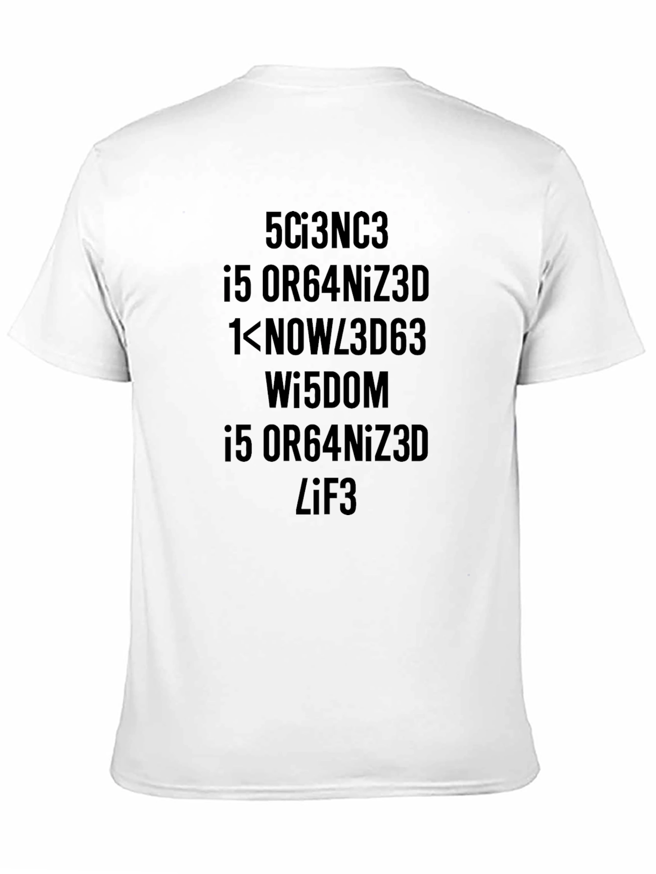 Science Nerdy Geeky T-Shirt Coded Sayings Funny
