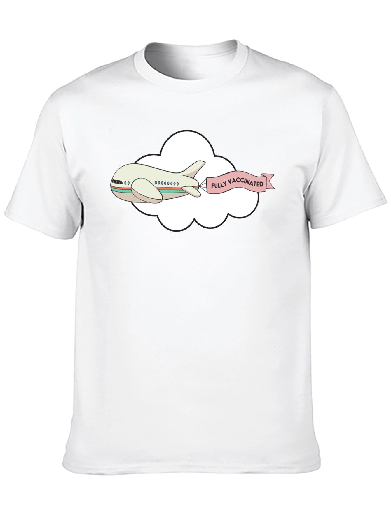 Fully Vaccinated Airplane T-Shirt
