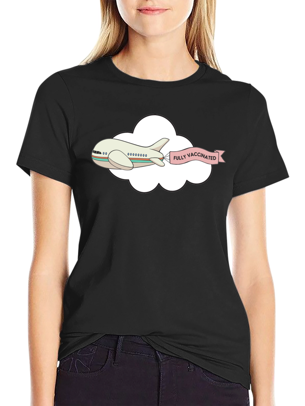 Fully Vaccinated Airplane T-Shirt