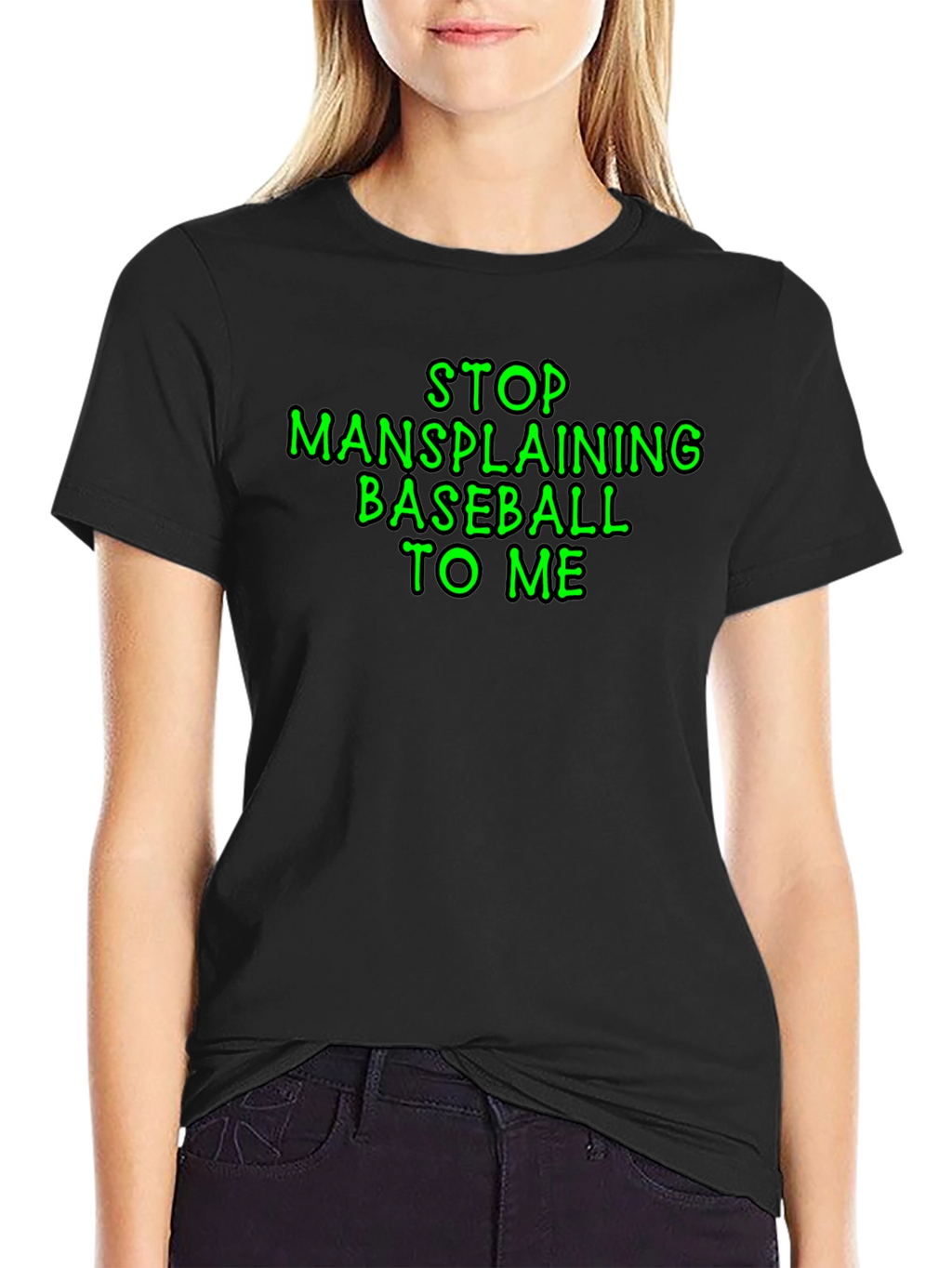 Stop Mansplaining Baseball T-Shirt