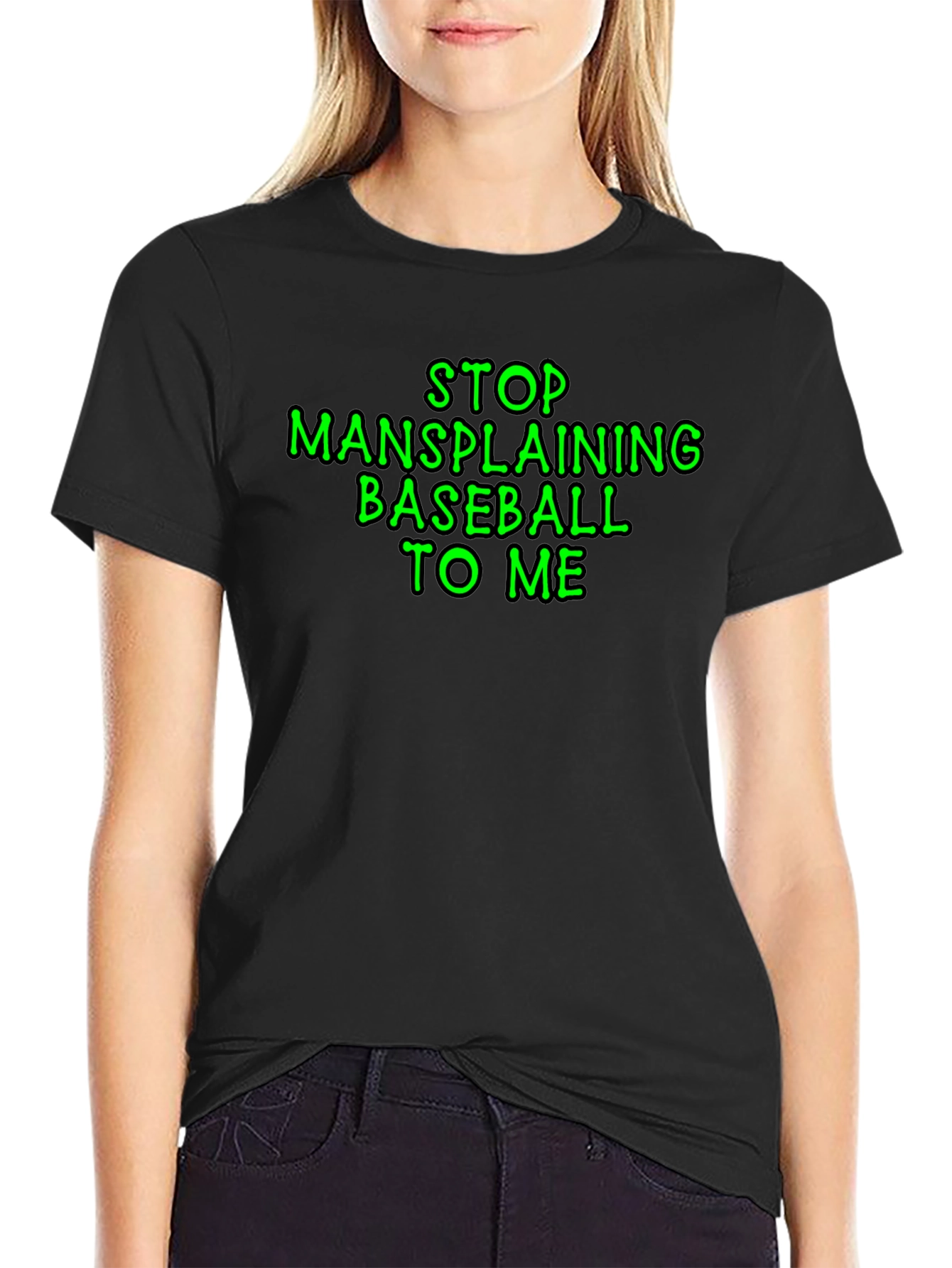 Stop Mansplaining Baseball T-Shirt