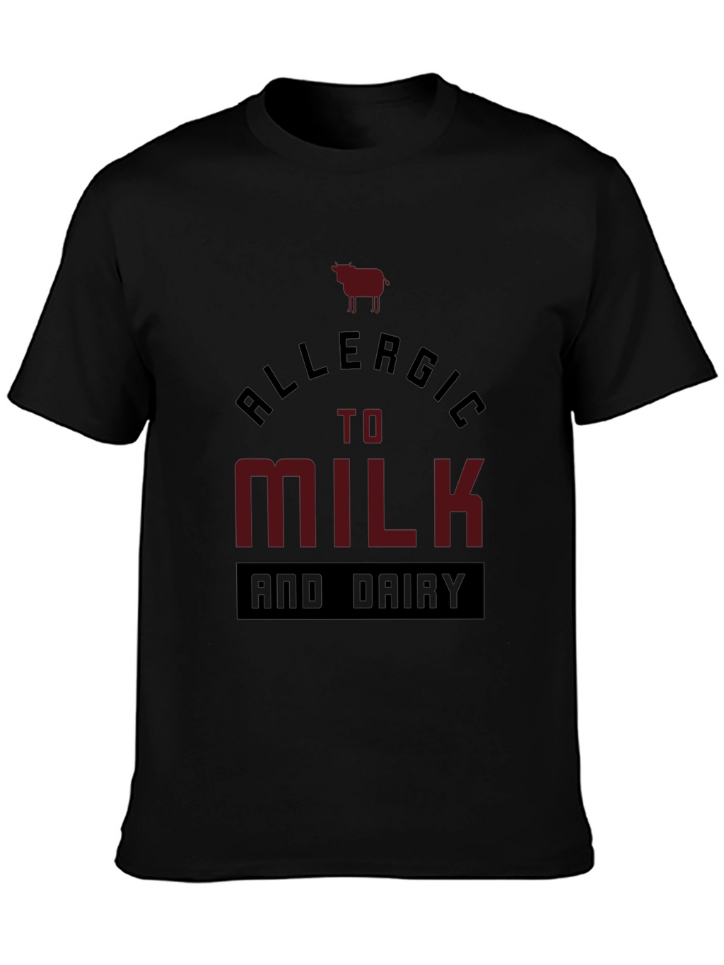 Allergic to Milk and Dairy Graphic Tee