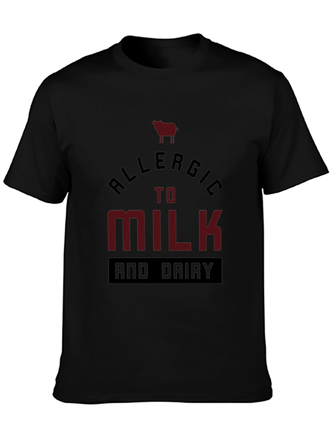 Allergic to Milk and Dairy Graphic Tee