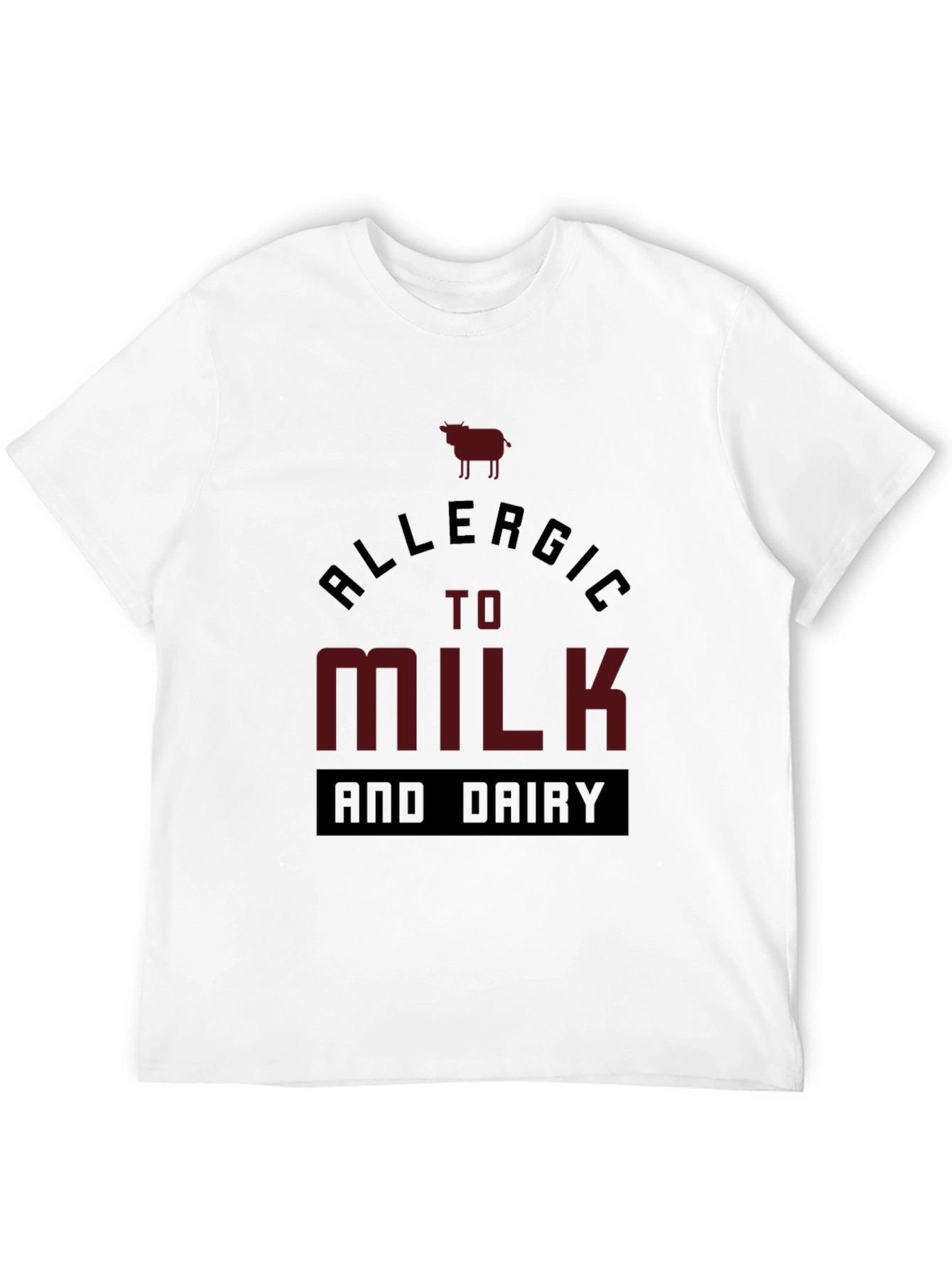 Allergic to Milk and Dairy Graphic Tee