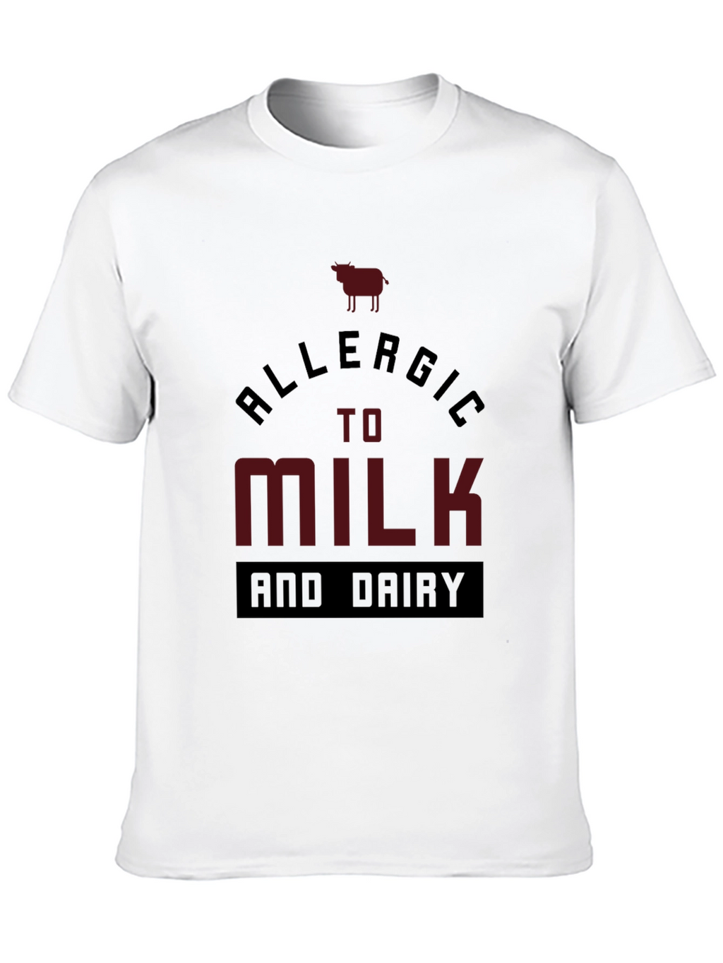 Allergic to Milk and Dairy Graphic Tee