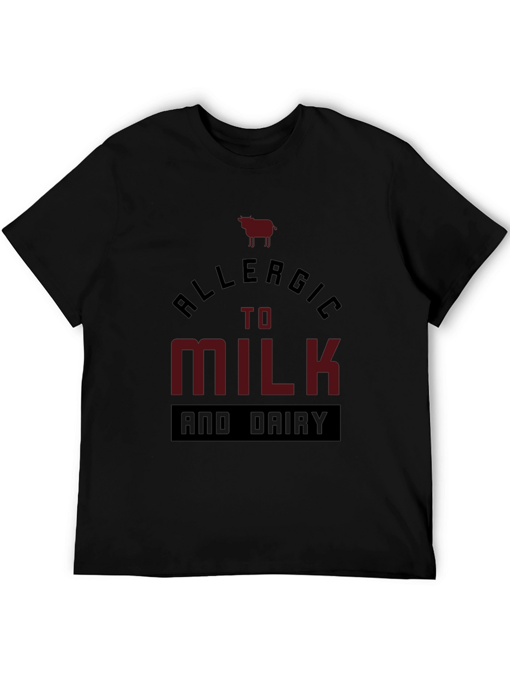Allergic to Milk and Dairy Graphic Tee