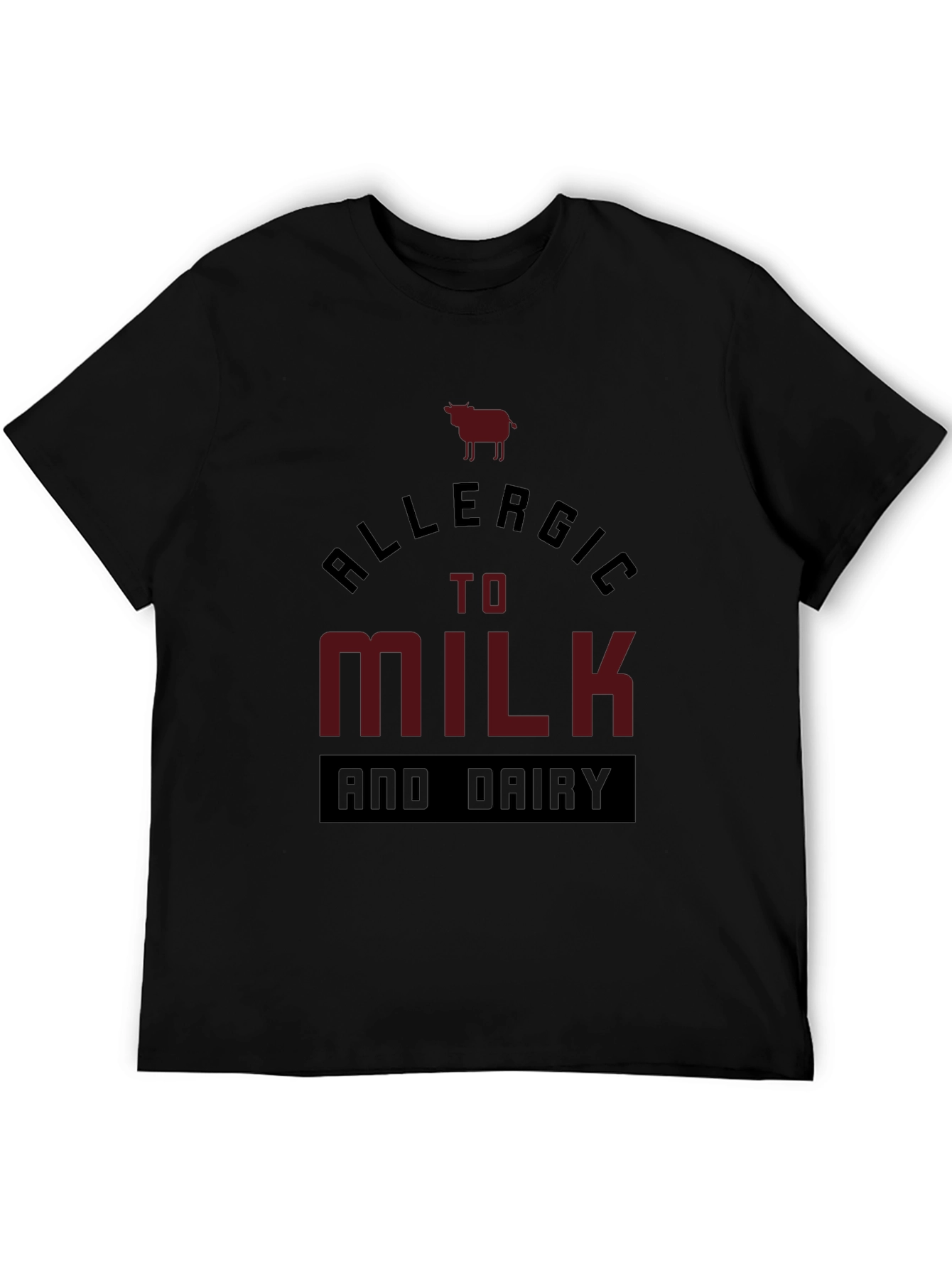 Allergic to Milk and Dairy Graphic Tee