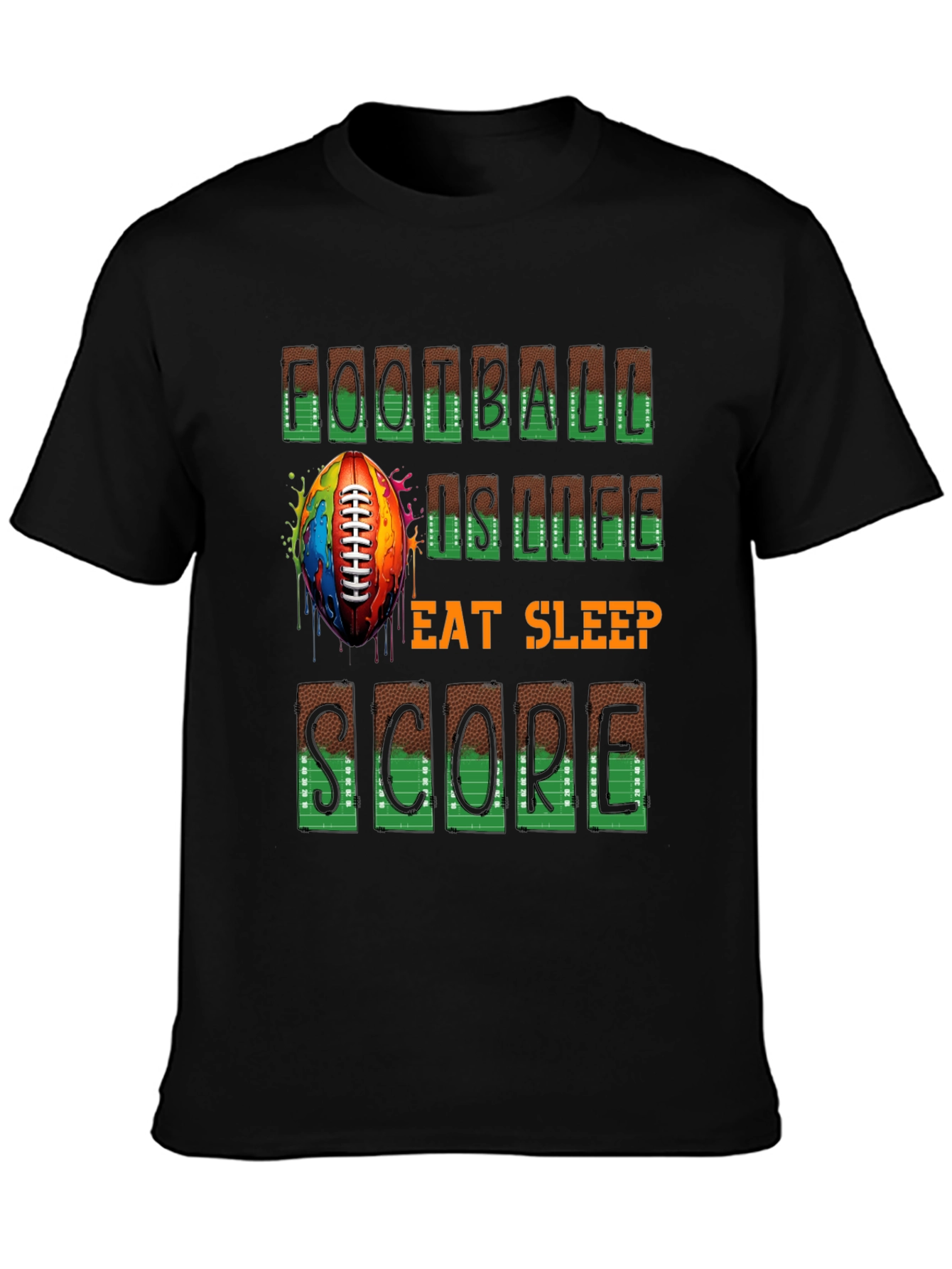 Football is Life Graphic Tee