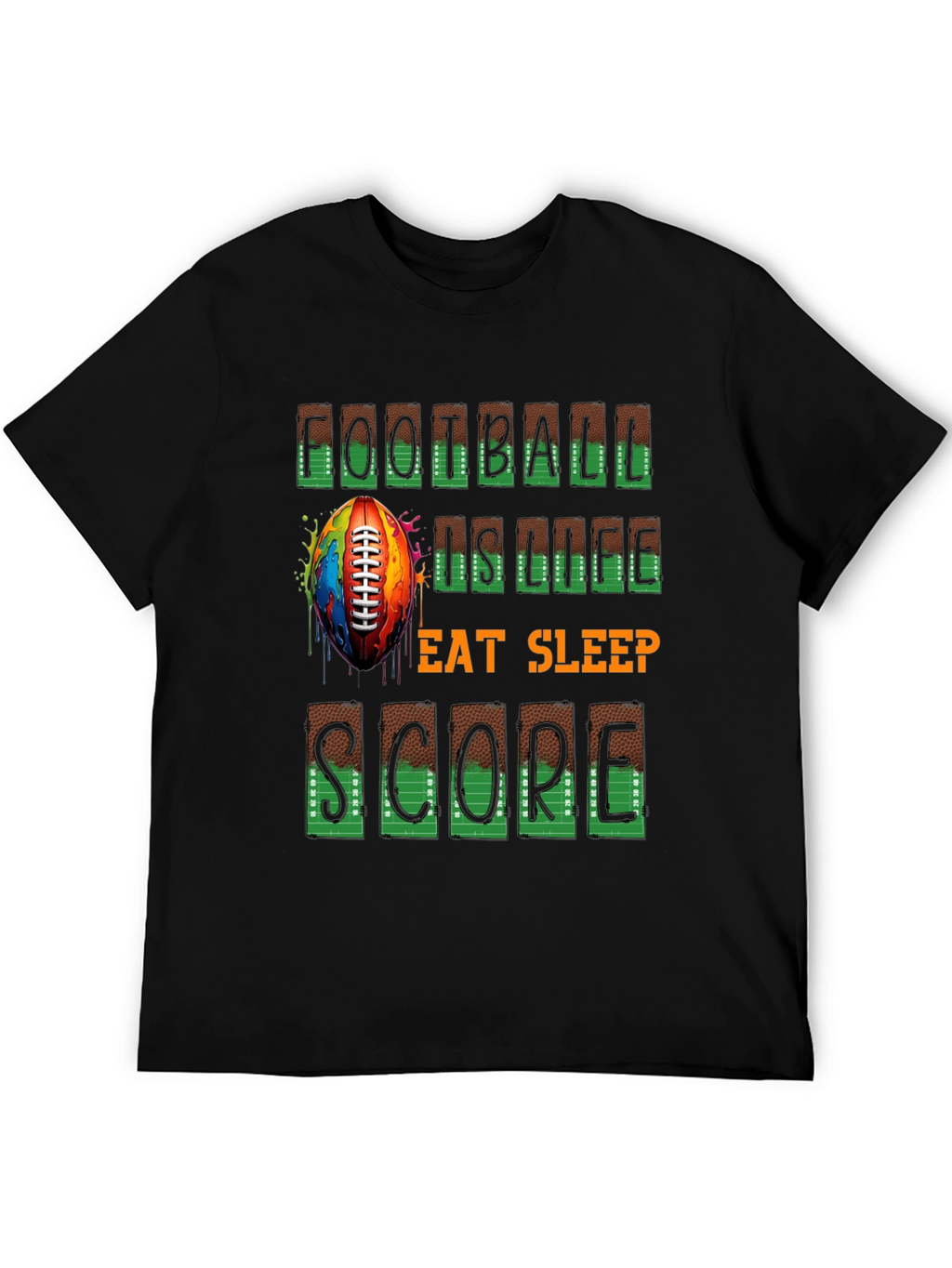 Football is Life Graphic Tee