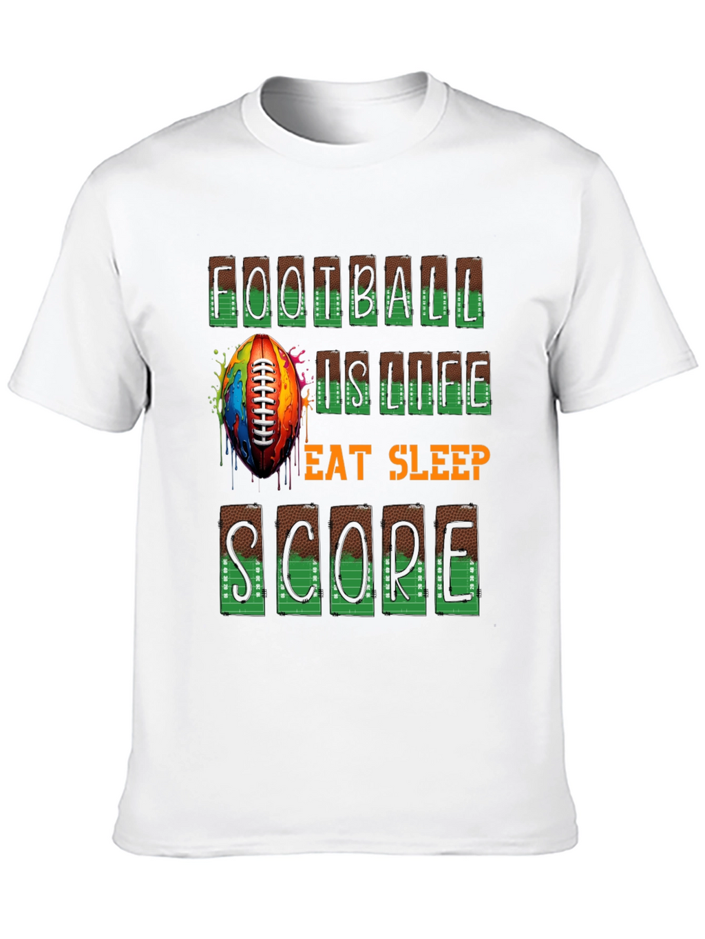Football is Life Graphic Tee