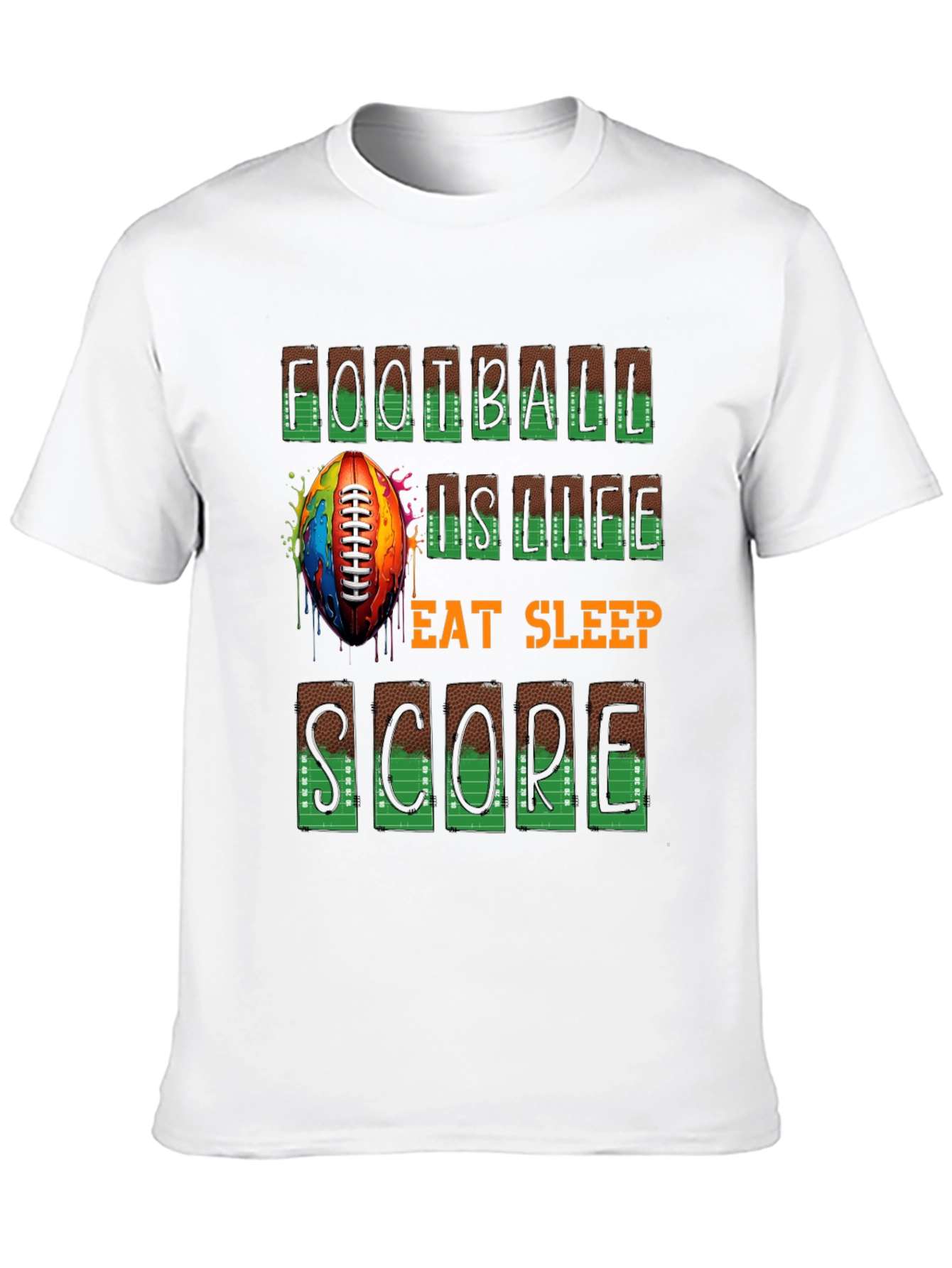 Football is Life Graphic Tee