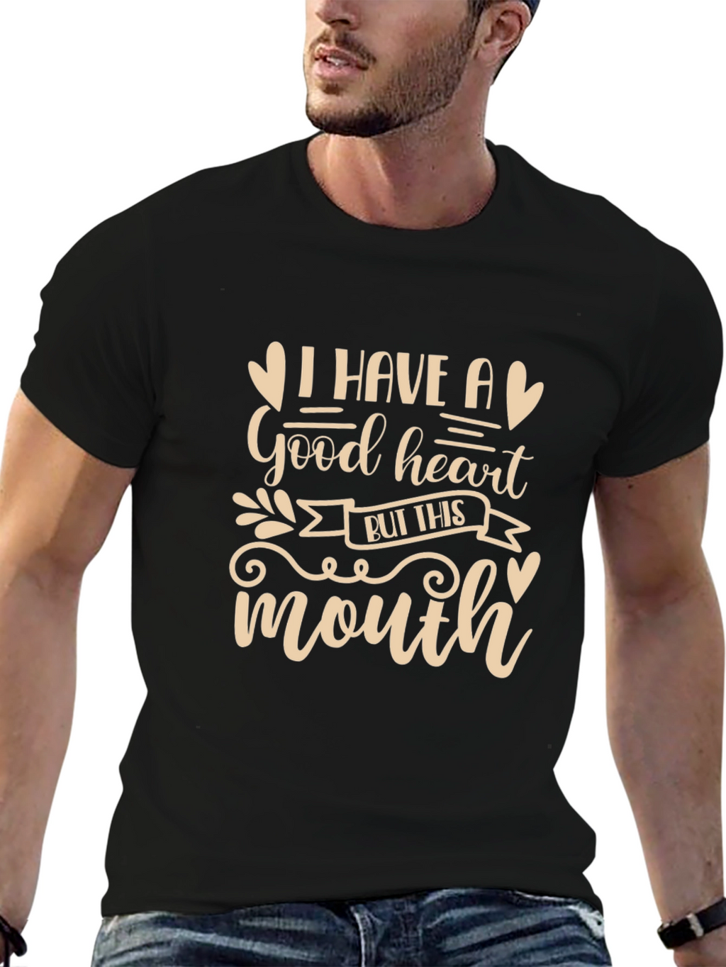Good Heart Funny Graphic Tee