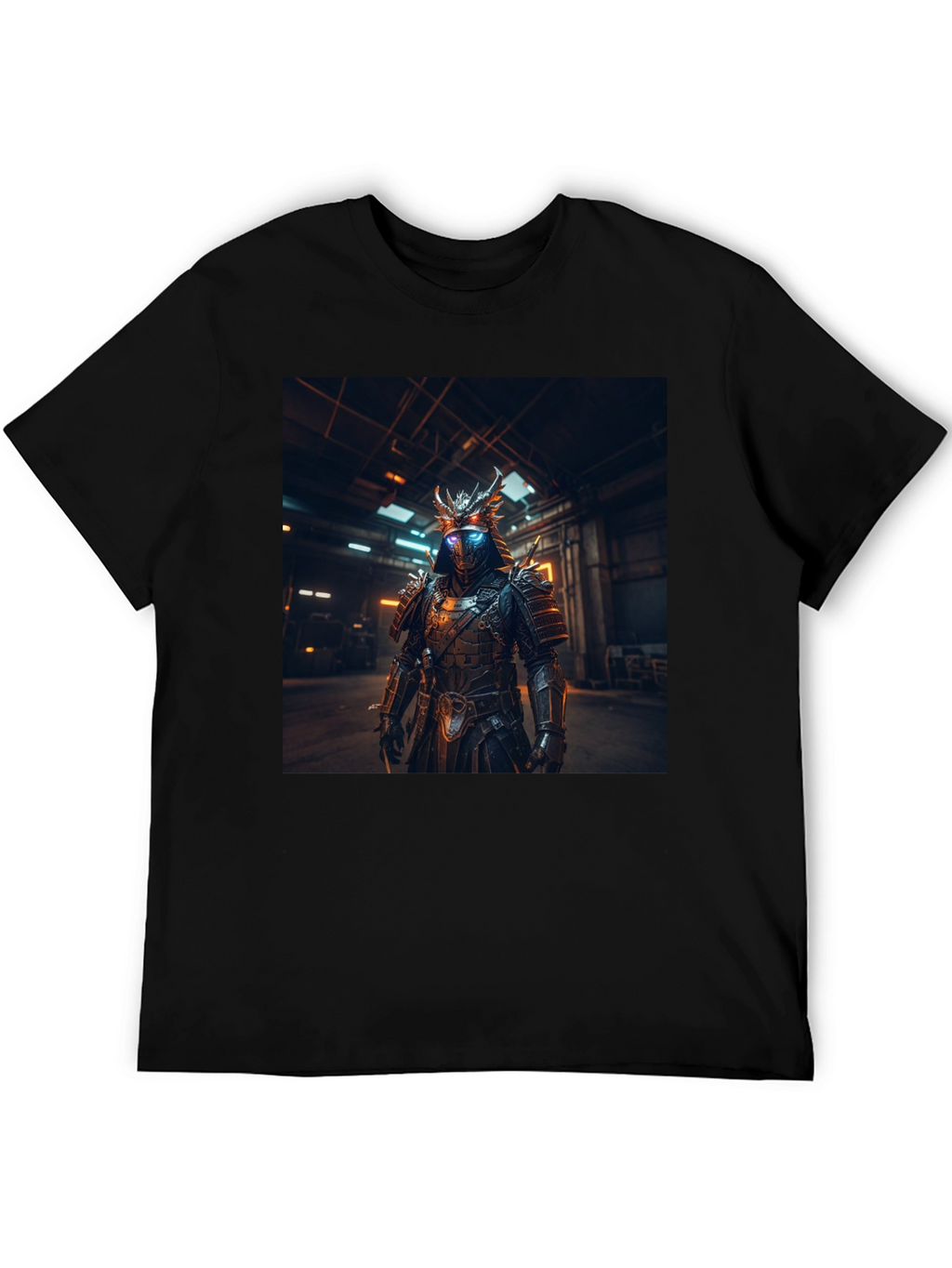 Cyberpunk Samurai Black T-Shirt