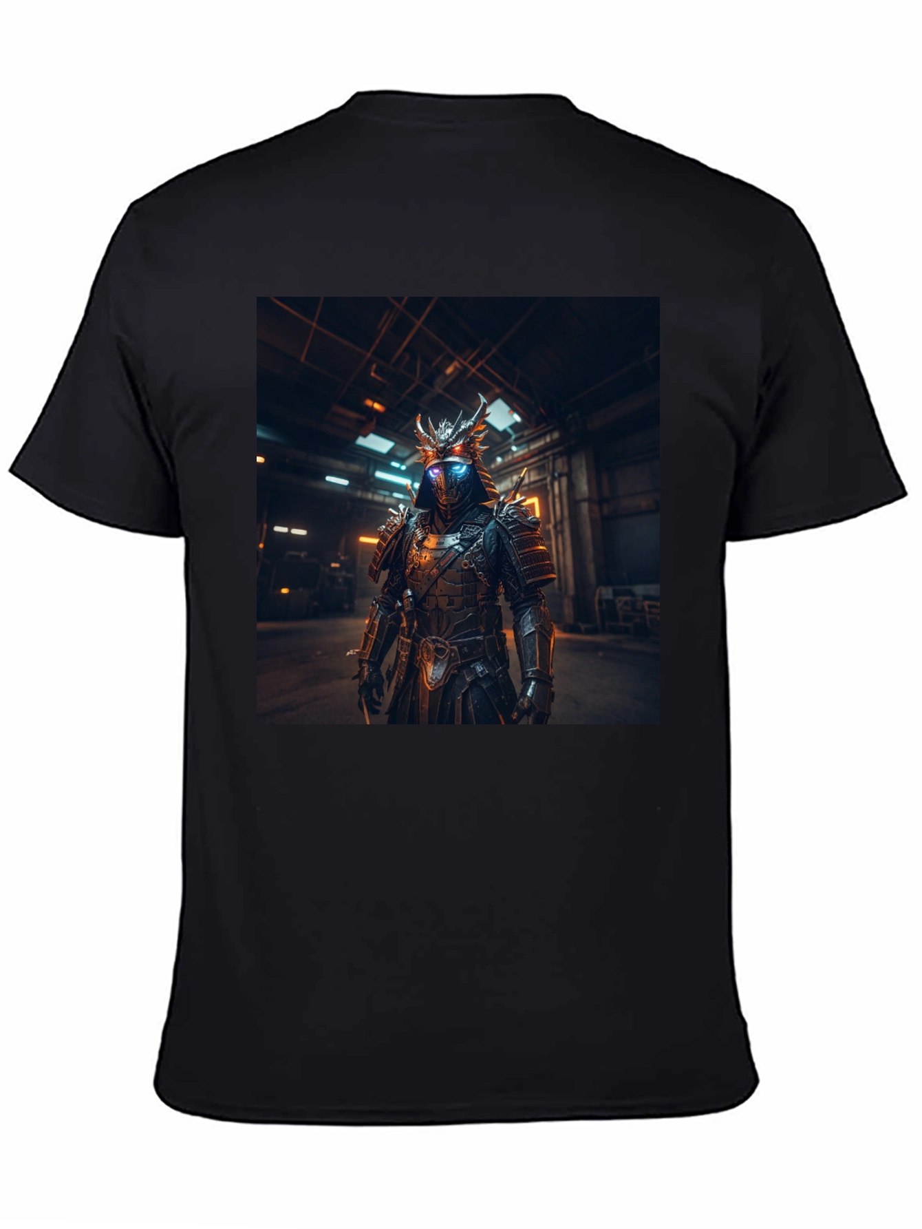Cyberpunk Samurai Black T-Shirt