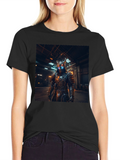 Cyberpunk Samurai Black T-Shirt