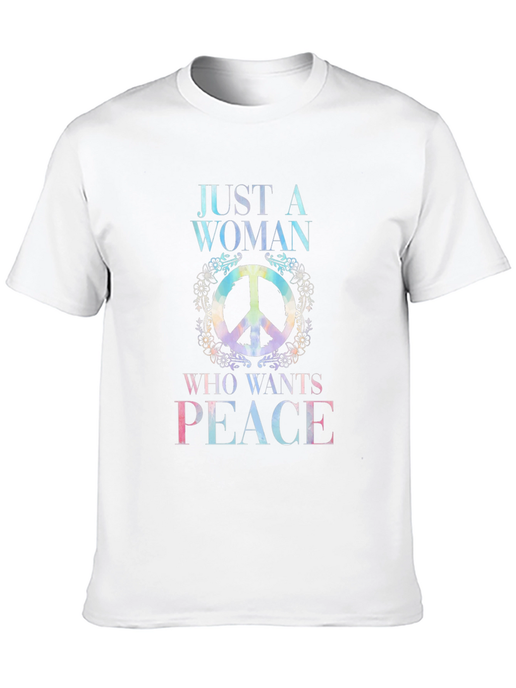 Peace Sign Womens T-Shirt - Hippie Style