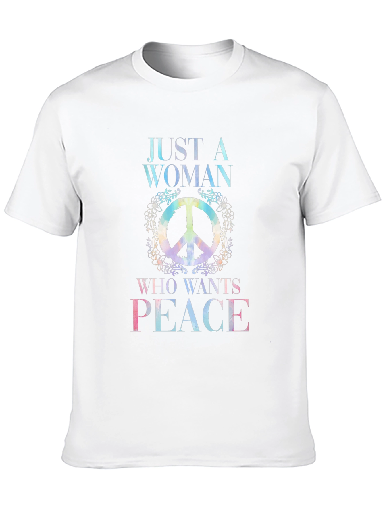 Peace Sign Womens T-Shirt - Hippie Style