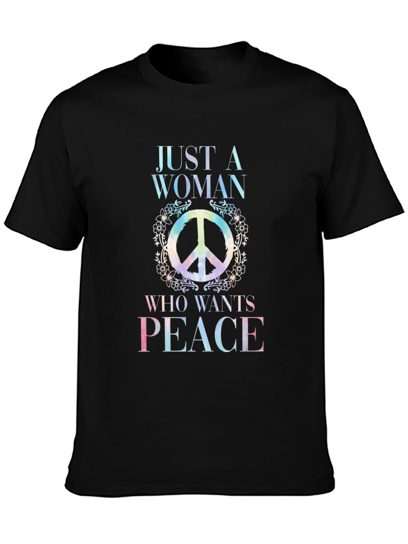 Peace Sign Womens T-Shirt - Hippie Style