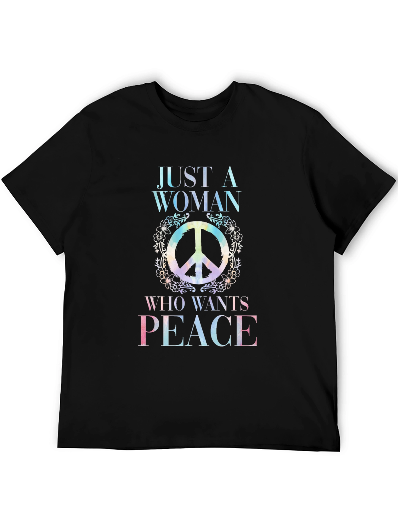 Peace Sign Womens T-Shirt - Hippie Style