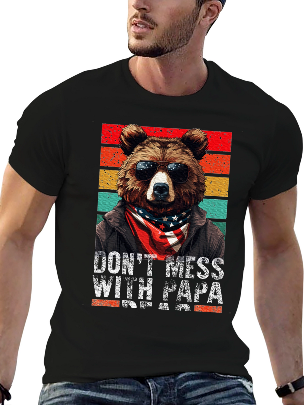 Papa Bear T-Shirt - Dont Mess With Papa