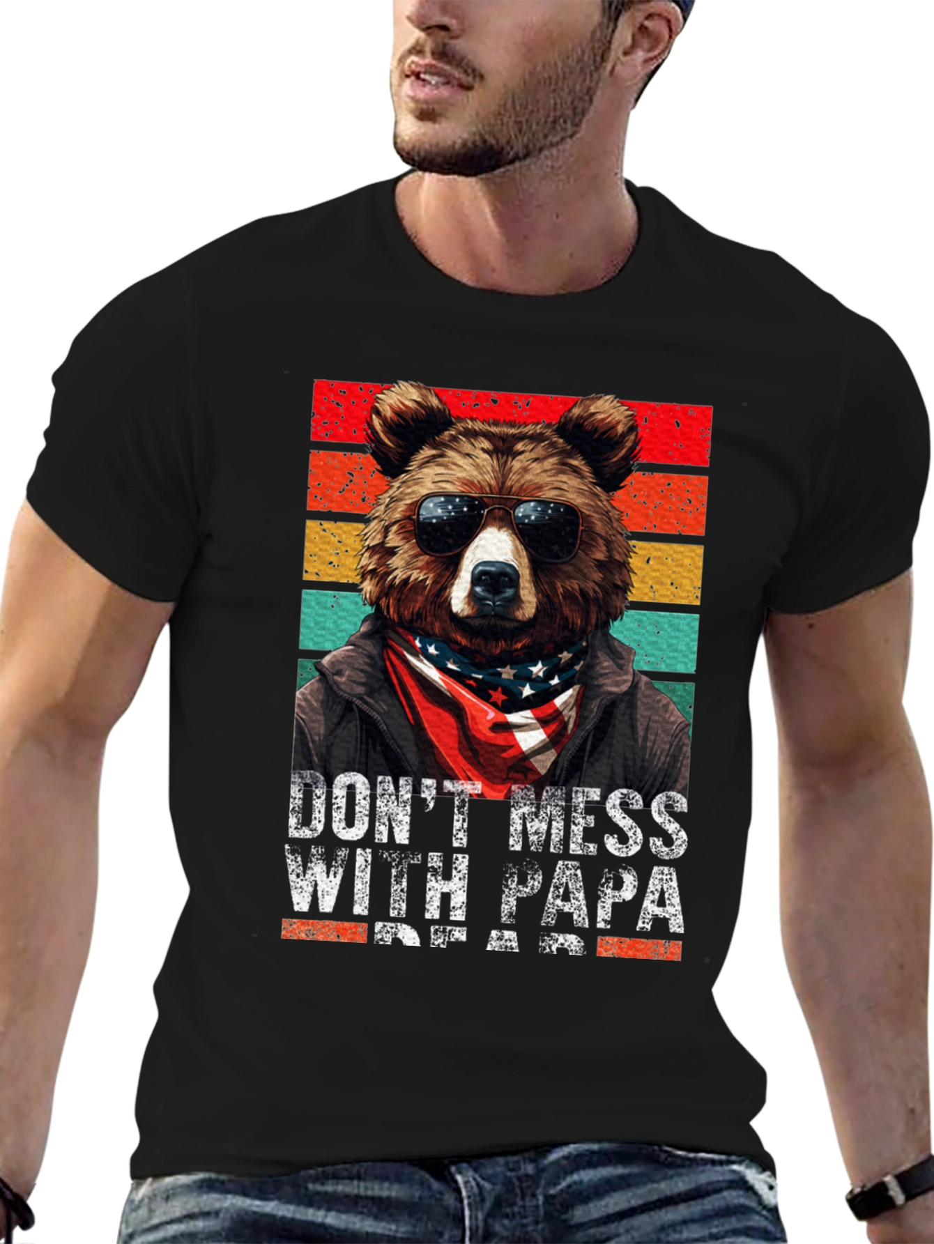 Papa Bear T-Shirt - Dont Mess With Papa