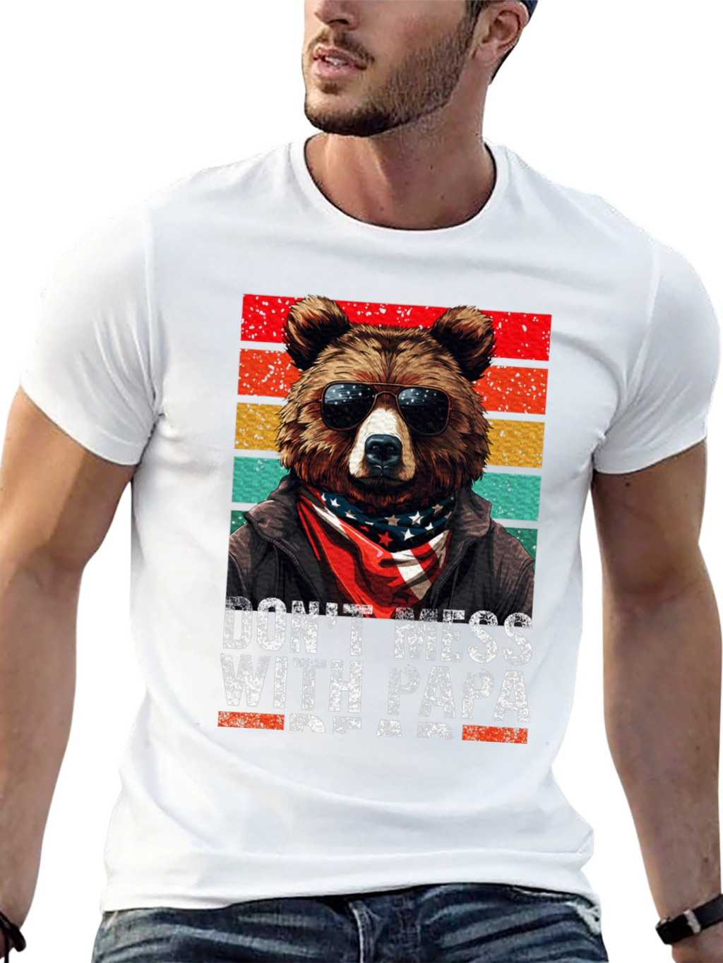 Papa Bear T-Shirt - Dont Mess With Papa