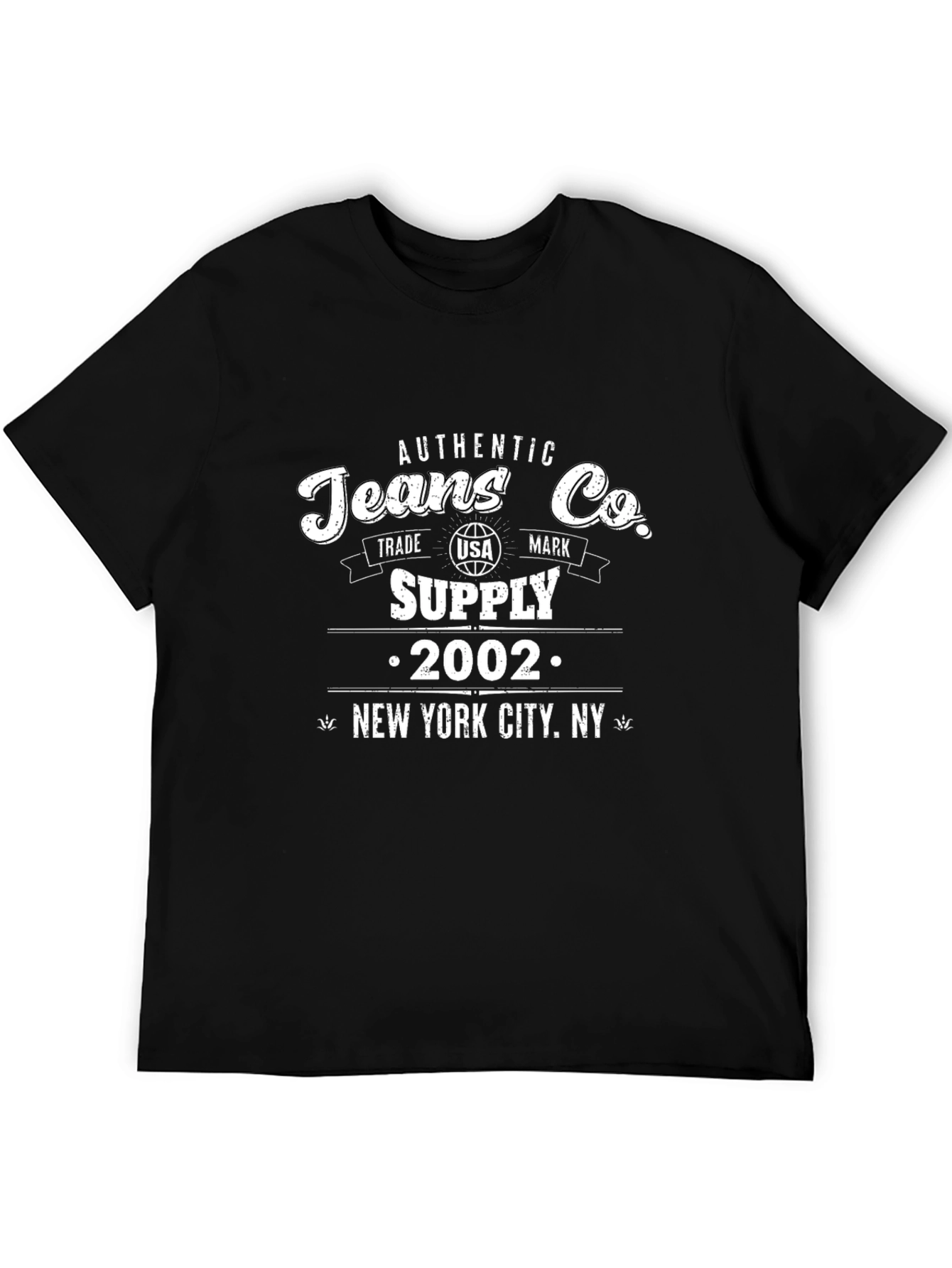 Authentic Jeans Co. Black Graphic Tee