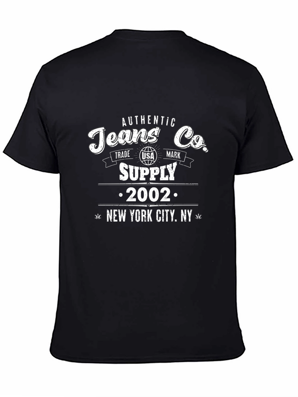 Authentic Jeans Co. Black Graphic Tee