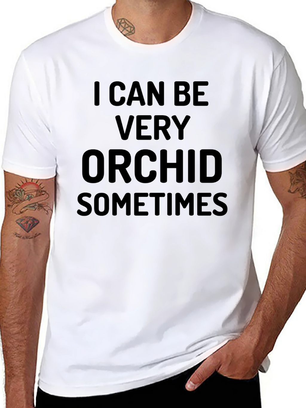 I Can Be Very Orchid Sometimes Black T-Shirt