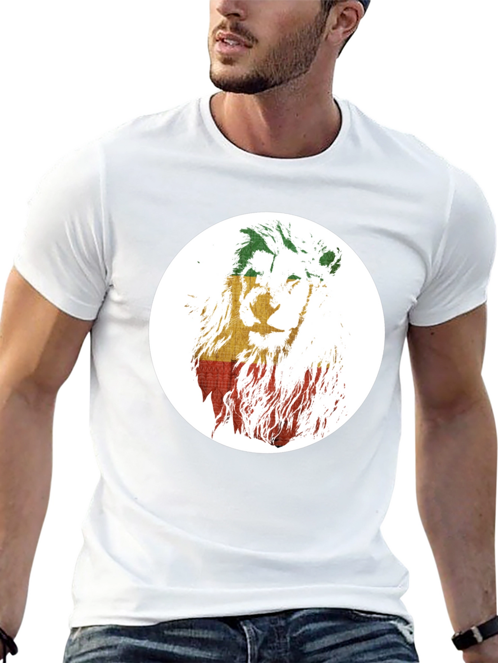 Rasta Lion T-Shirt - Reggae Inspired Graphic Tee