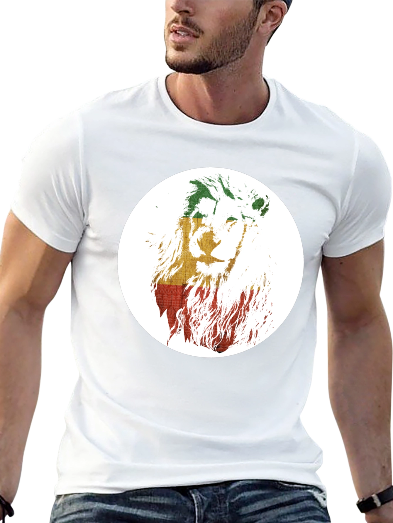 Rasta Lion T-Shirt - Reggae Inspired Graphic Tee