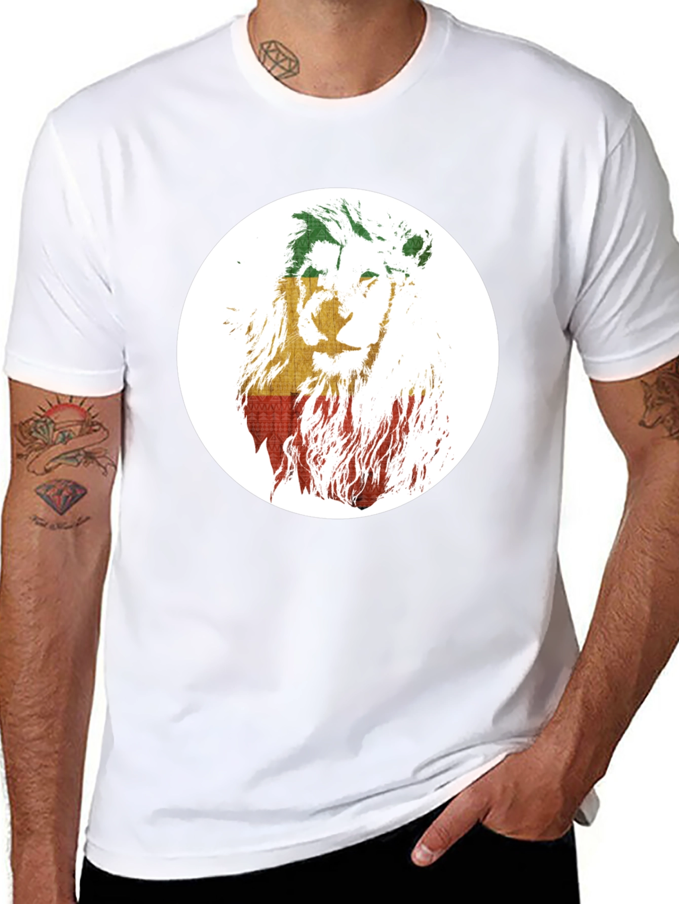 Rasta Lion T-Shirt - Reggae Inspired Graphic Tee
