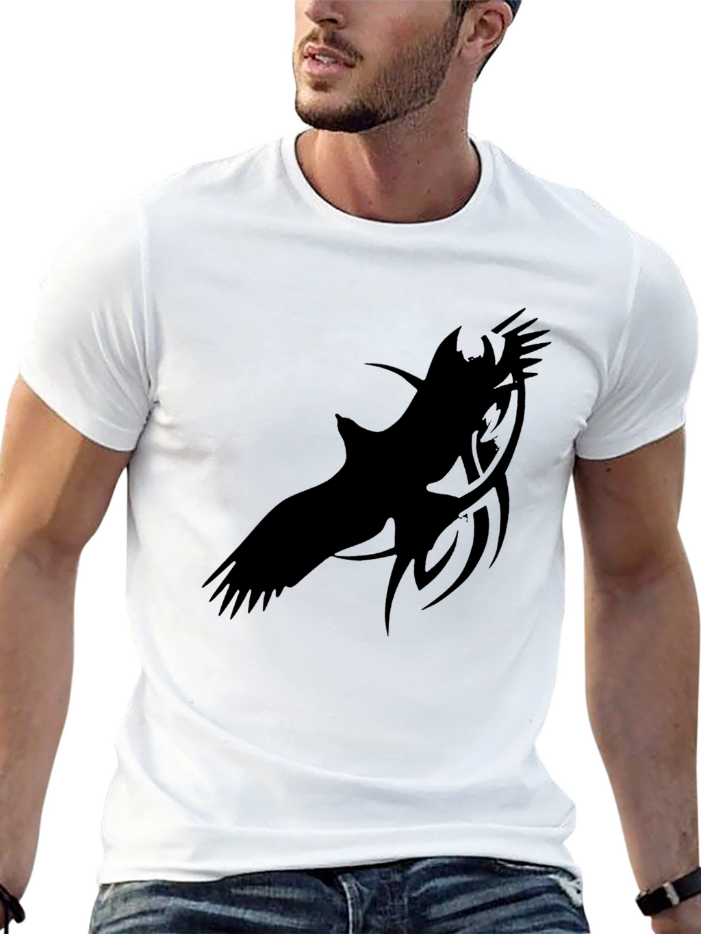 Black Eagle Graphic Tee - Menswear