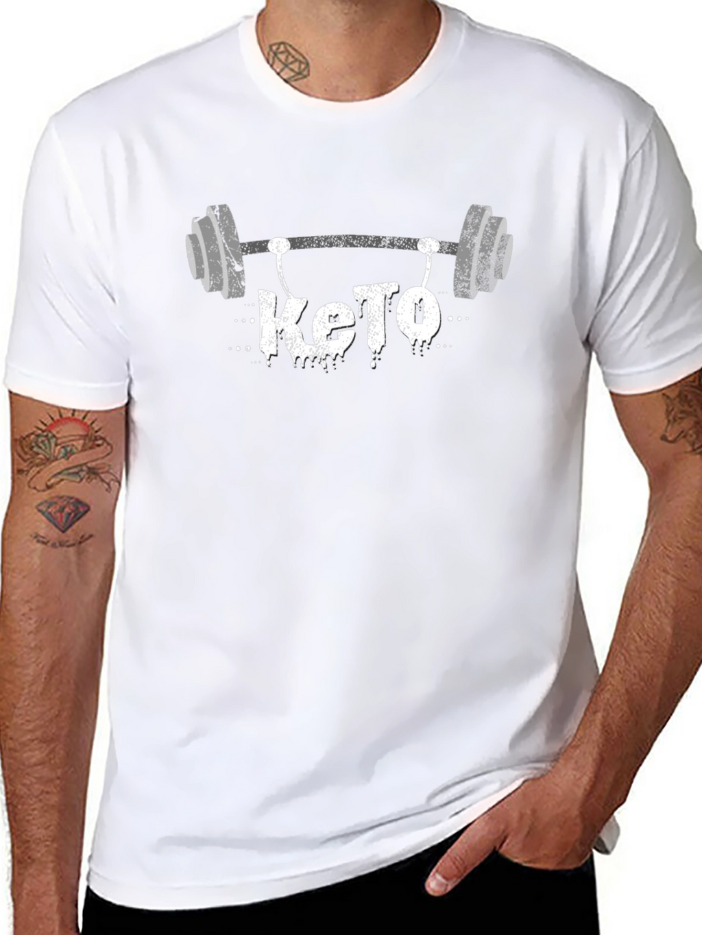 Keto Gym T-Shirt - Black Graphic Tee