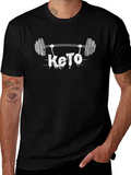 Keto Gym T-Shirt - Black Graphic Tee