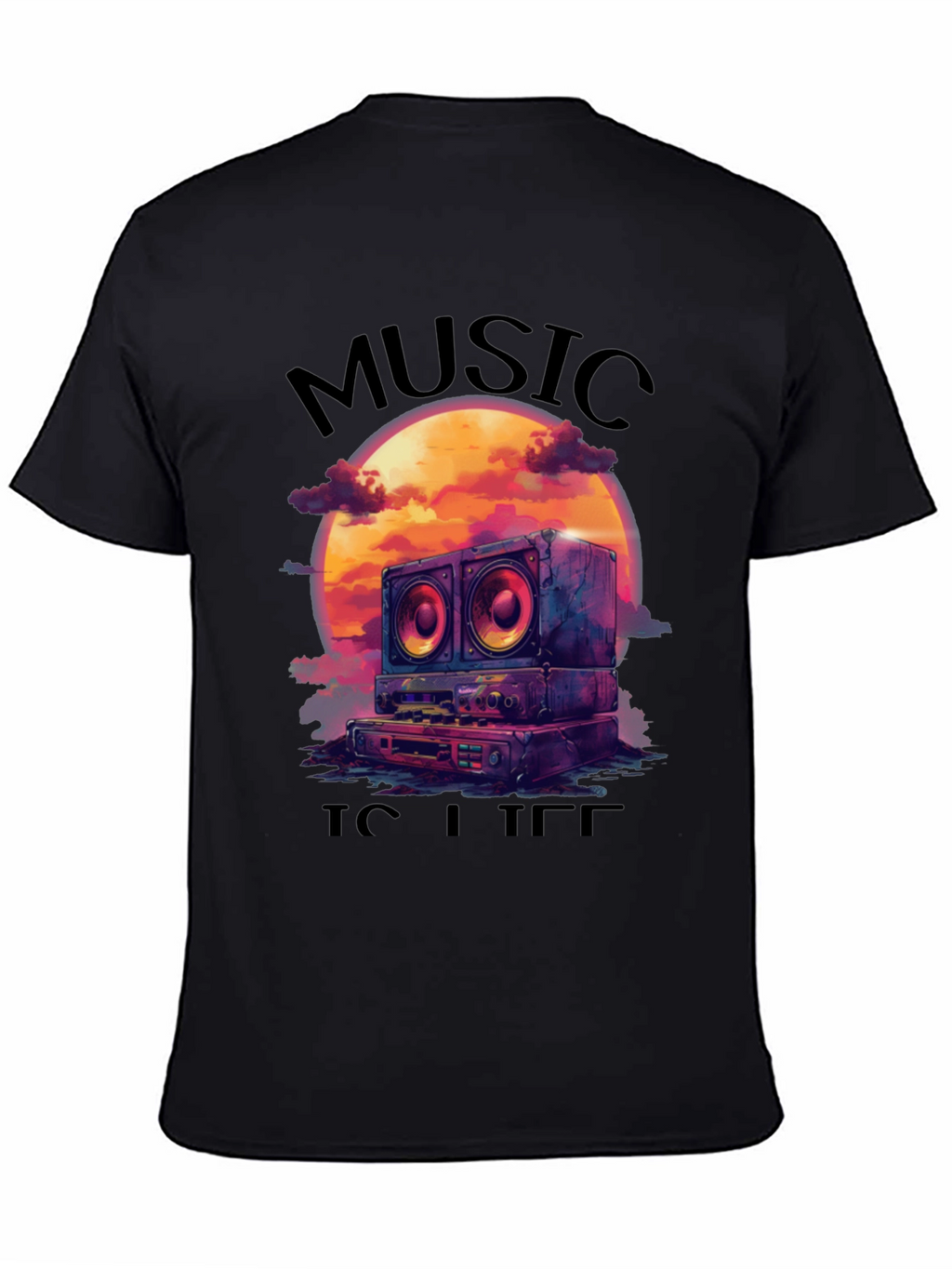Music is Life Graphic Tee