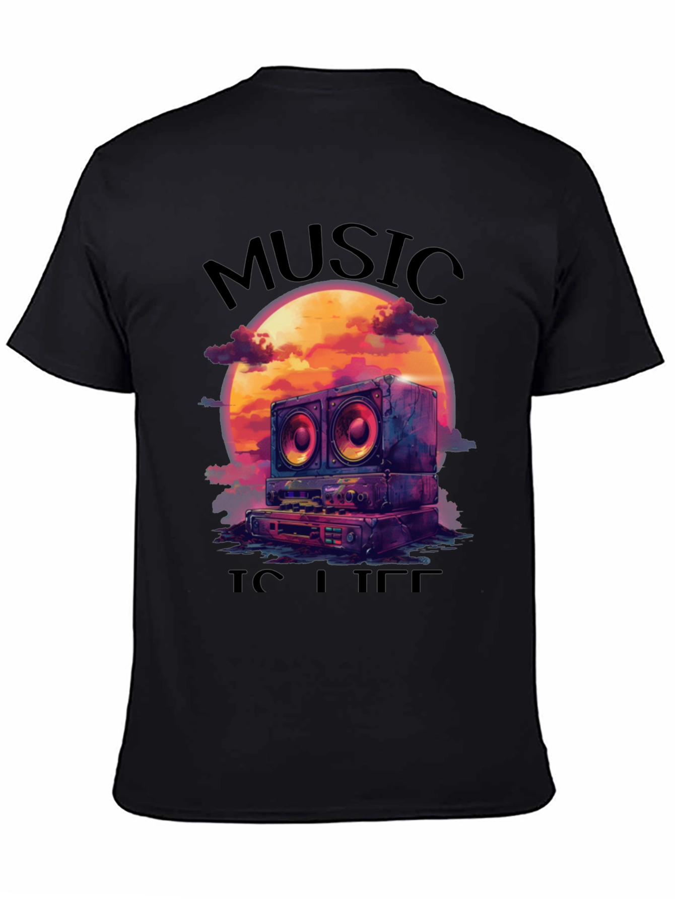 Music is Life Graphic Tee