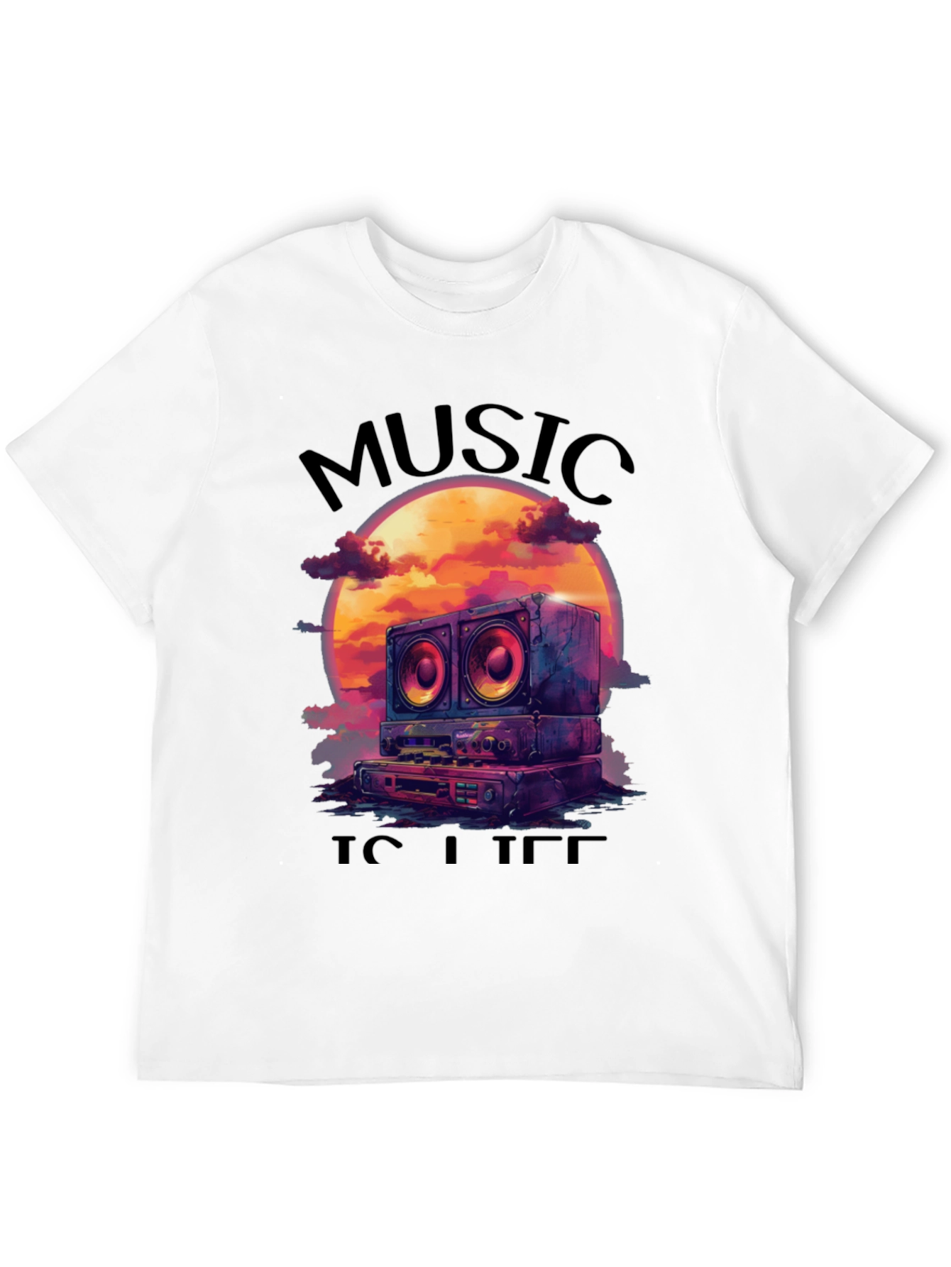 Music is Life Graphic Tee