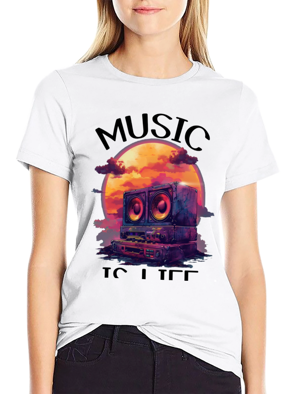 Music is Life Graphic Tee