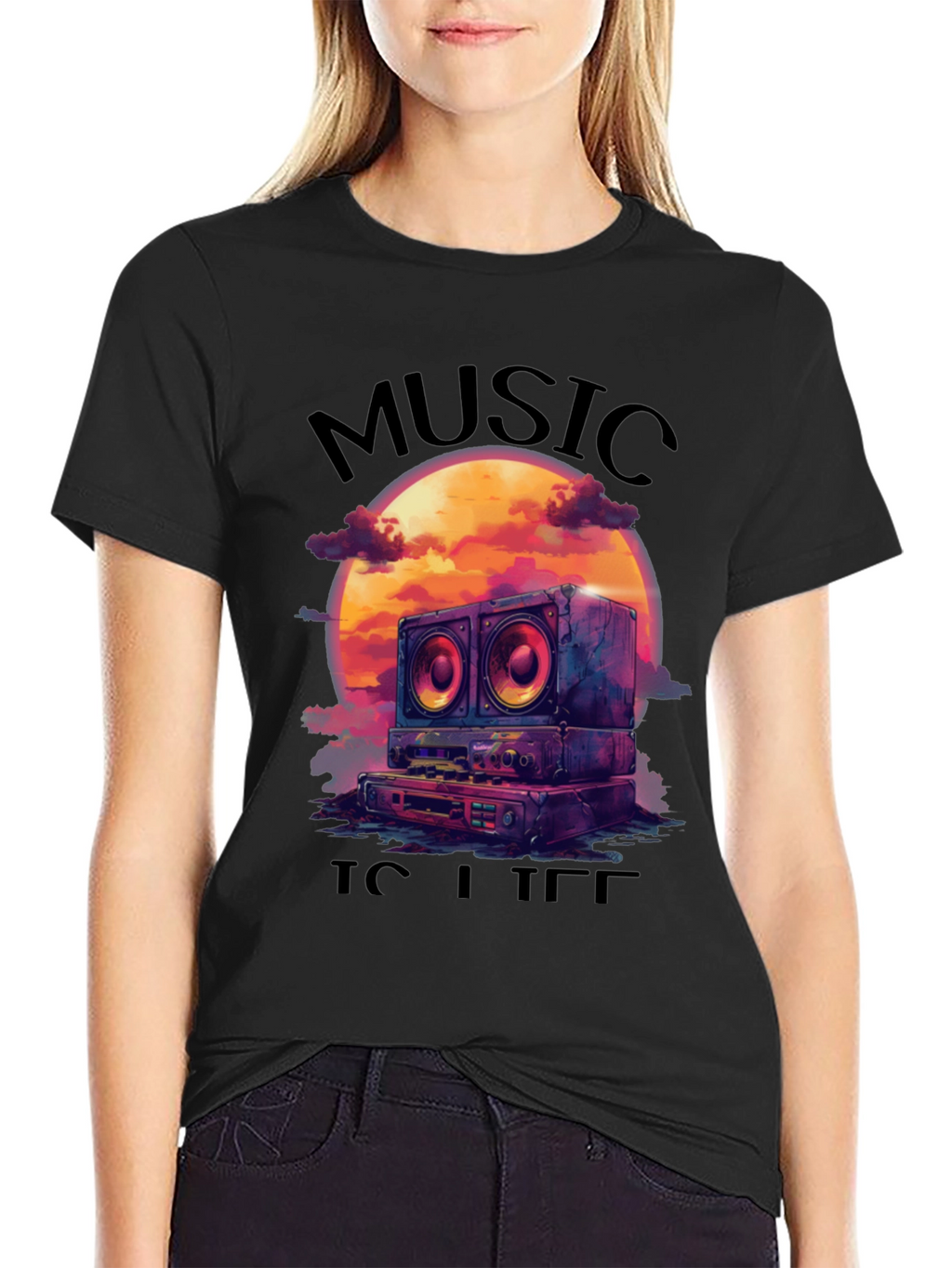 Music is Life Graphic Tee