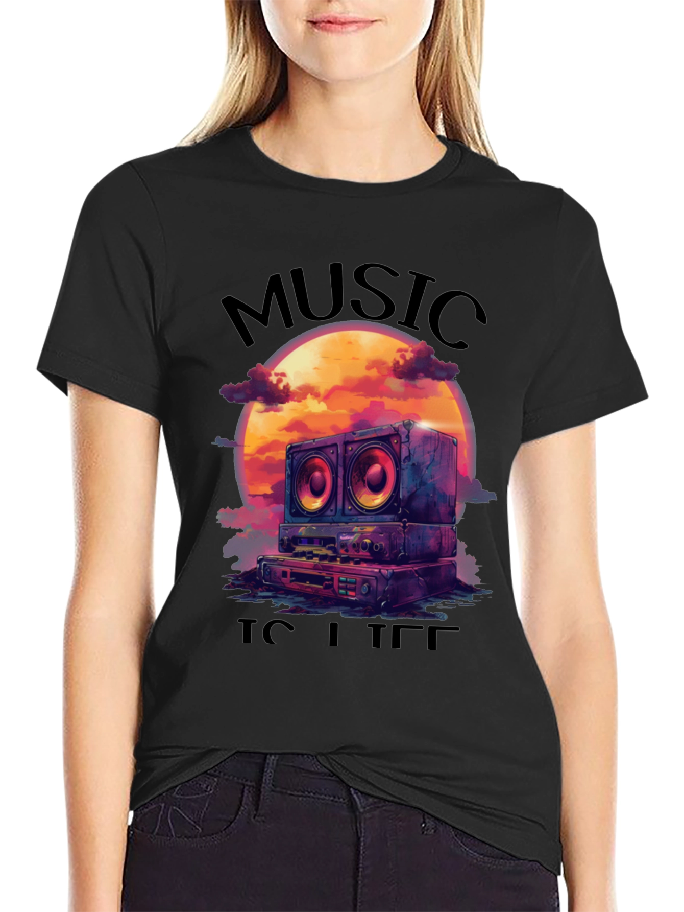 Music is Life Graphic Tee