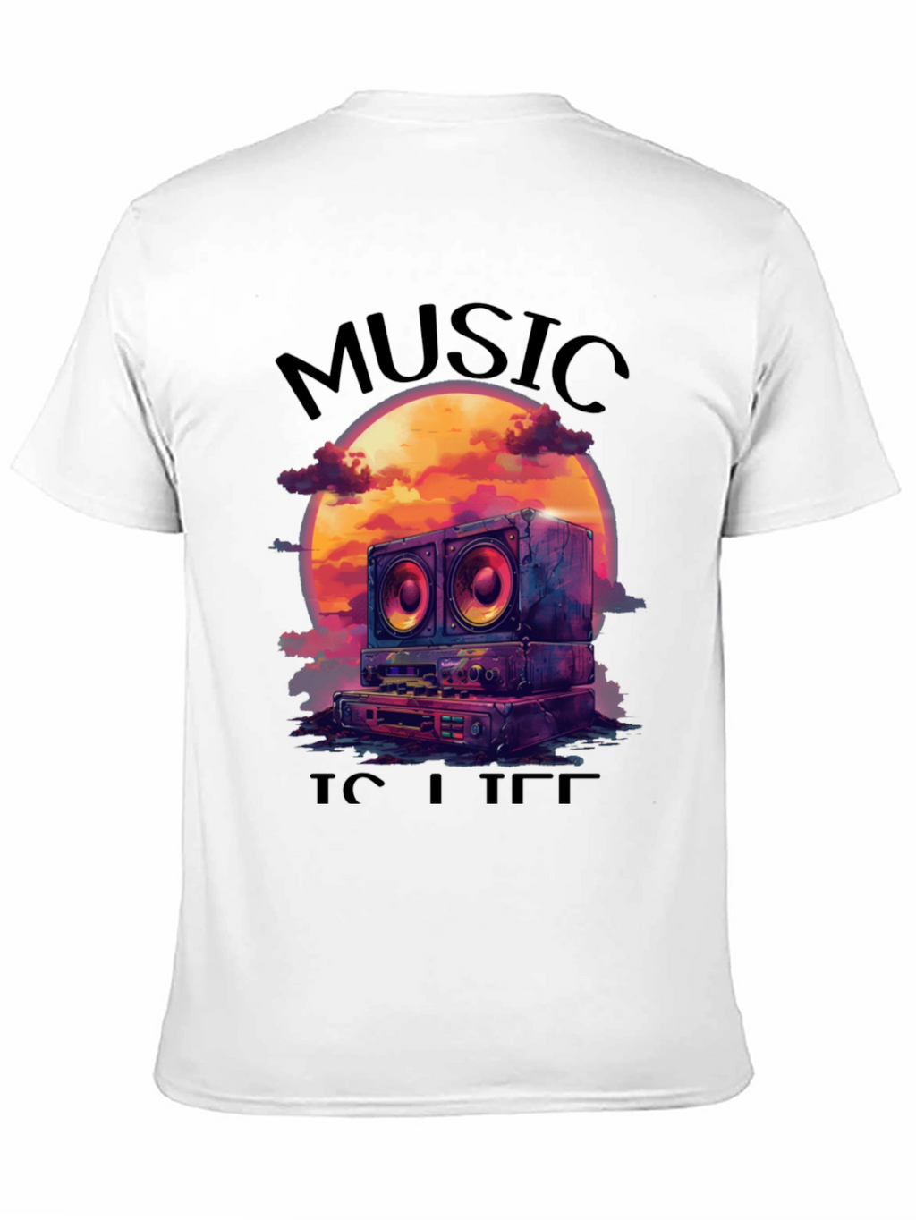 Music is Life Graphic Tee