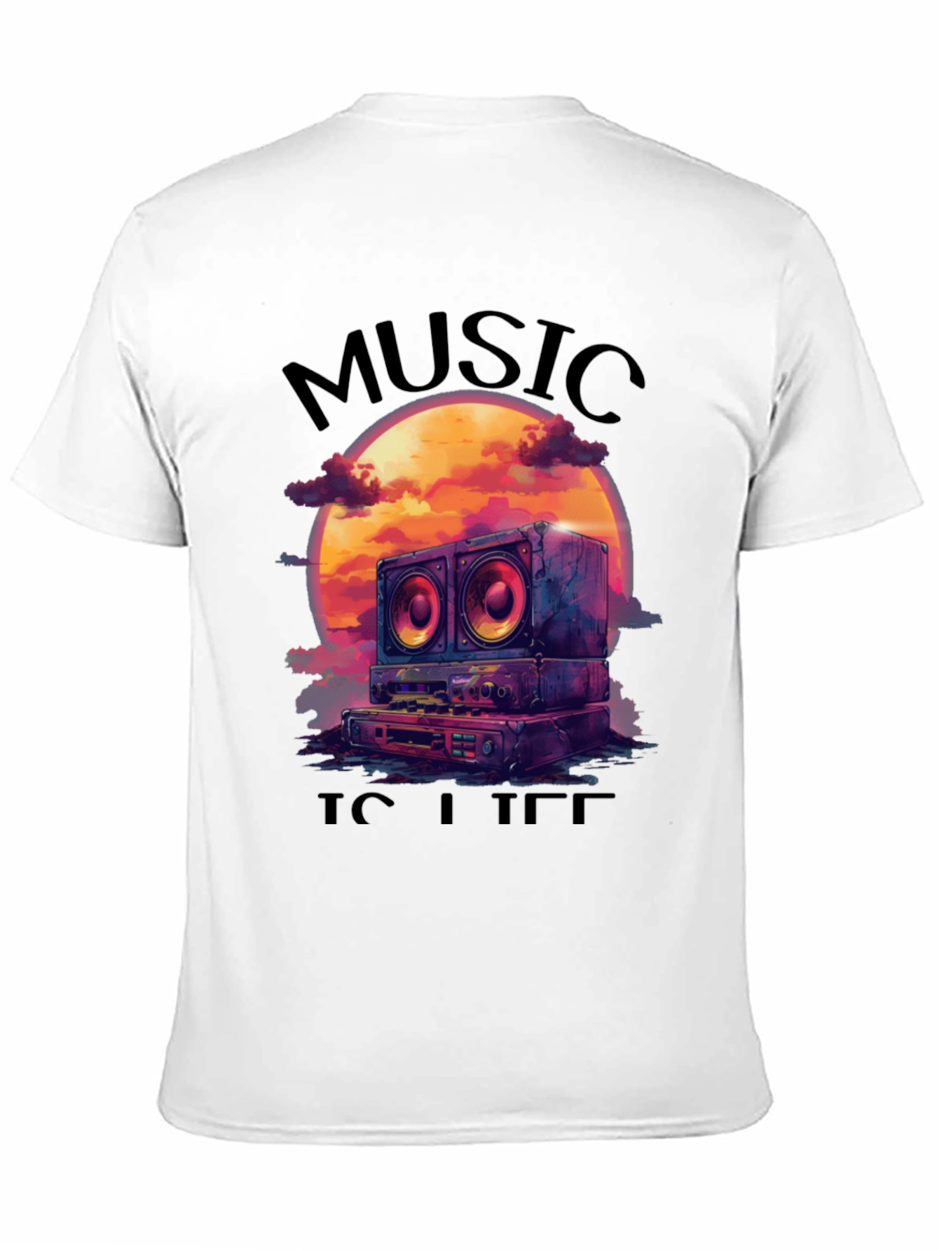 Music is Life Graphic Tee