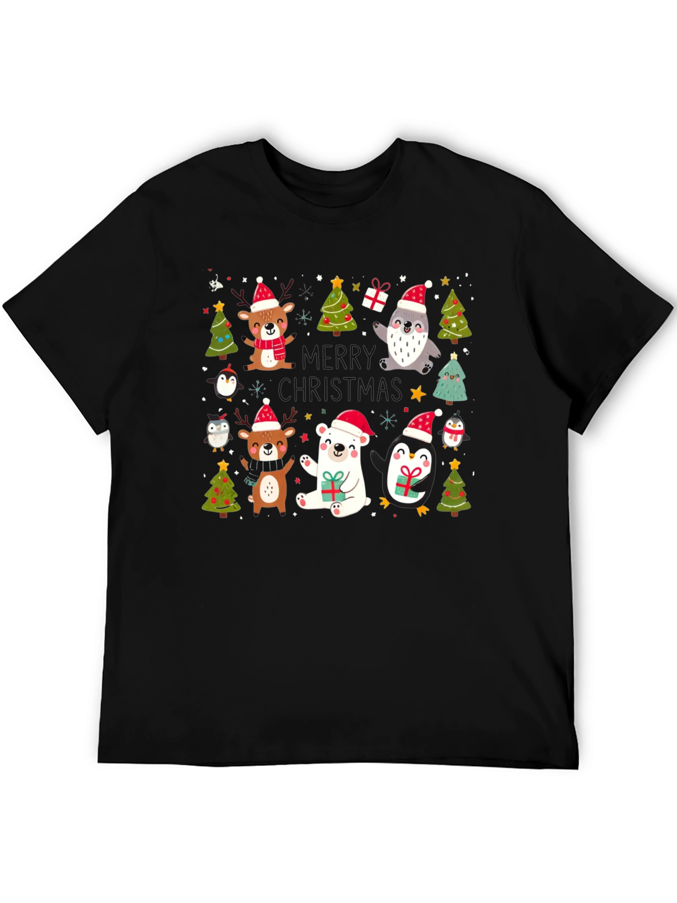 Festive Christmas Animals T-Shirt