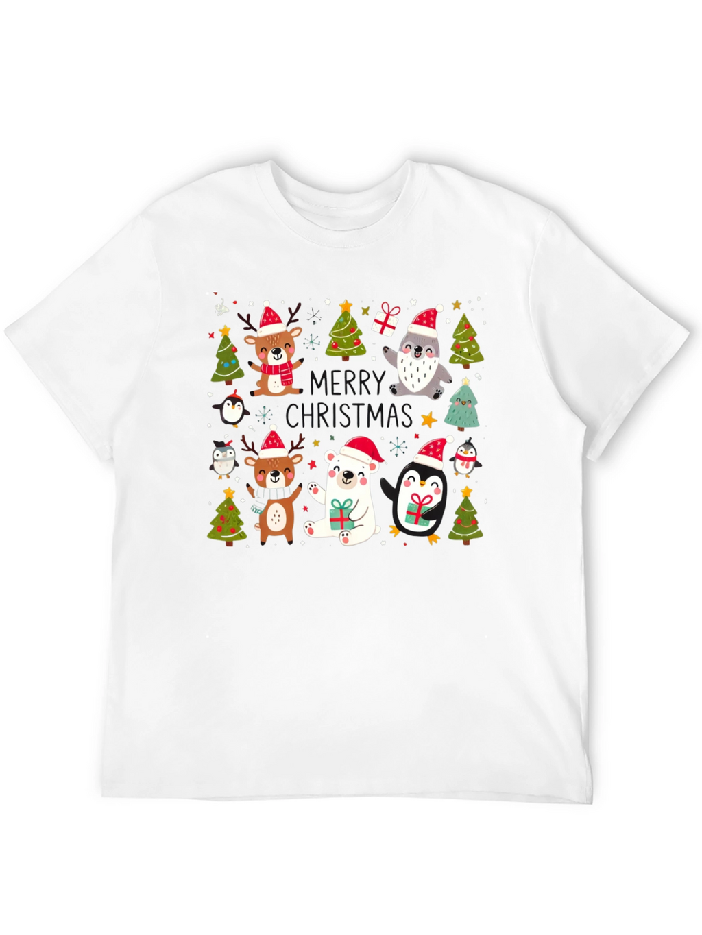 Festive Christmas Animals T-Shirt