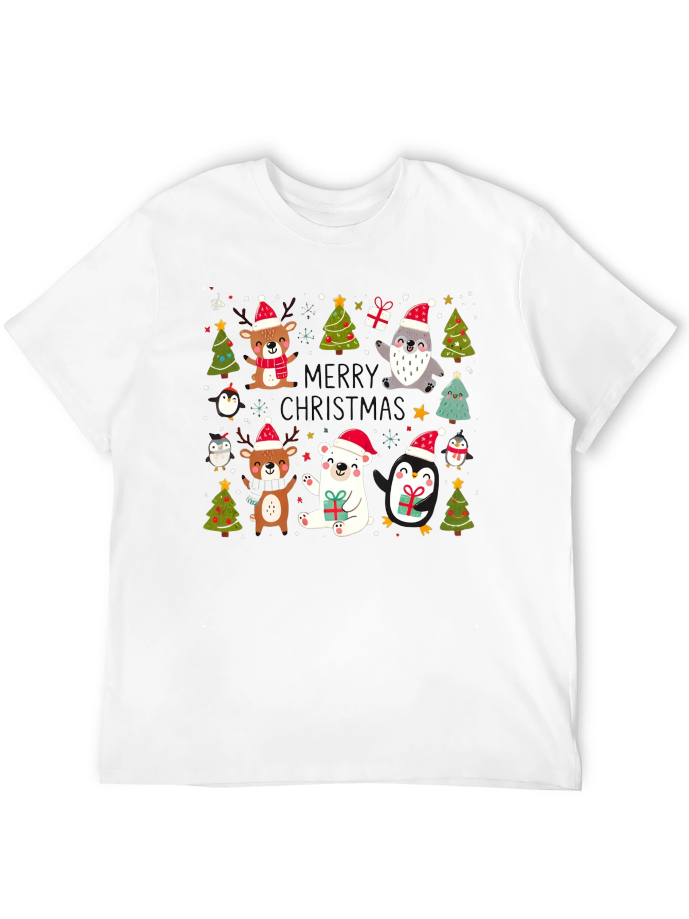 Festive Christmas Animals T-Shirt
