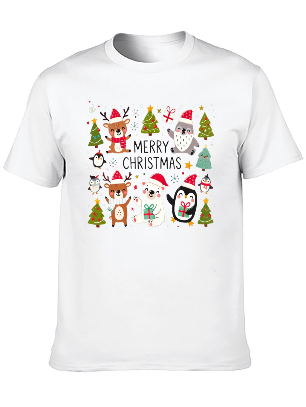 Festive Christmas Animals T-Shirt