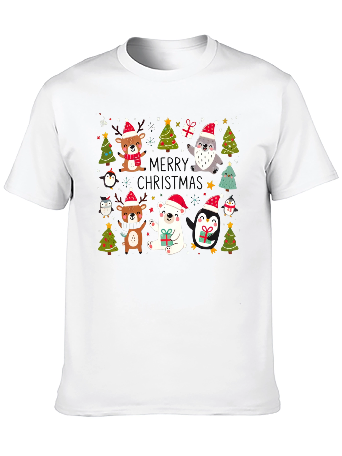 Festive Christmas Animals T-Shirt